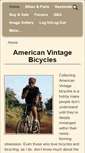 Mobile Screenshot of american-vintage-bicycles.com