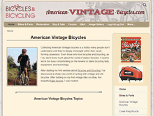 Tablet Screenshot of american-vintage-bicycles.com